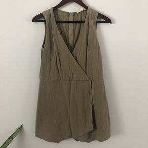 Illa Illa Olive Green Linen Romper